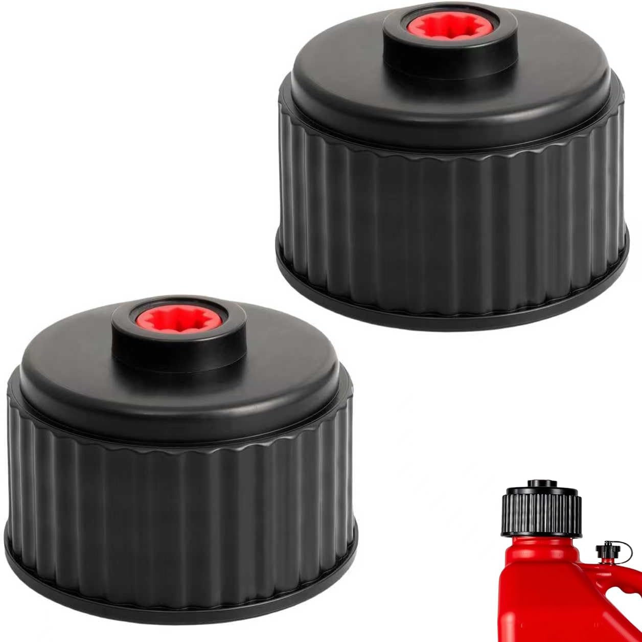Set of 2 Replacement Racing Fuel Cans Caps