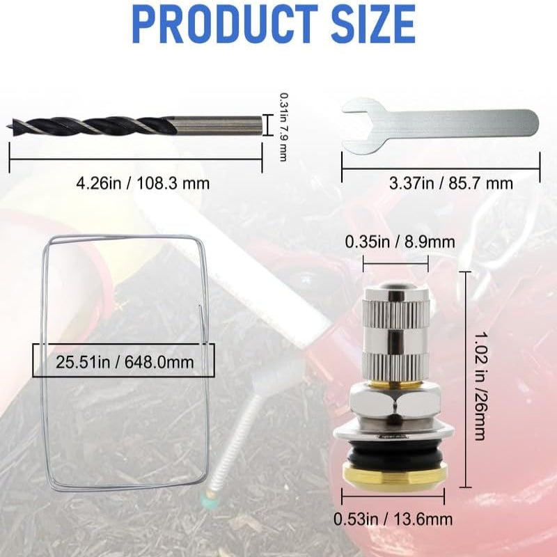 6 Pack Fuel Gas Tank Vent Caps | Metal Gas Can Replacement Vent Plug 