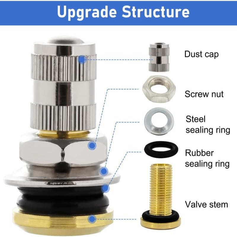 6 Pack Fuel Gas Tank Vent Caps | Metal Gas Can Replacement Vent Plug 