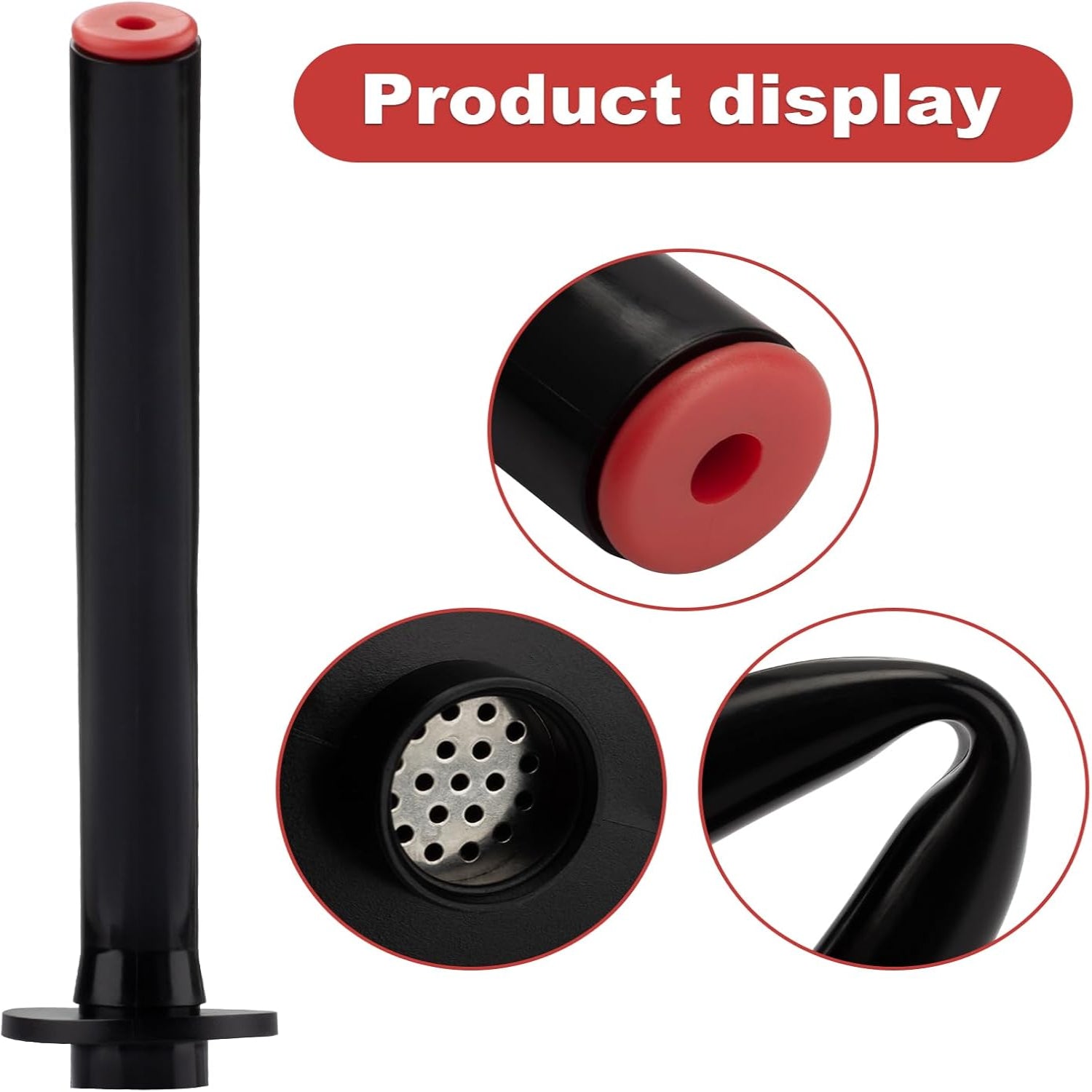 No Cap Gas Can Spout and Rubber Stopper Replacement for Eagle Gas Cans and Jerry Can Spout 1.5 inch