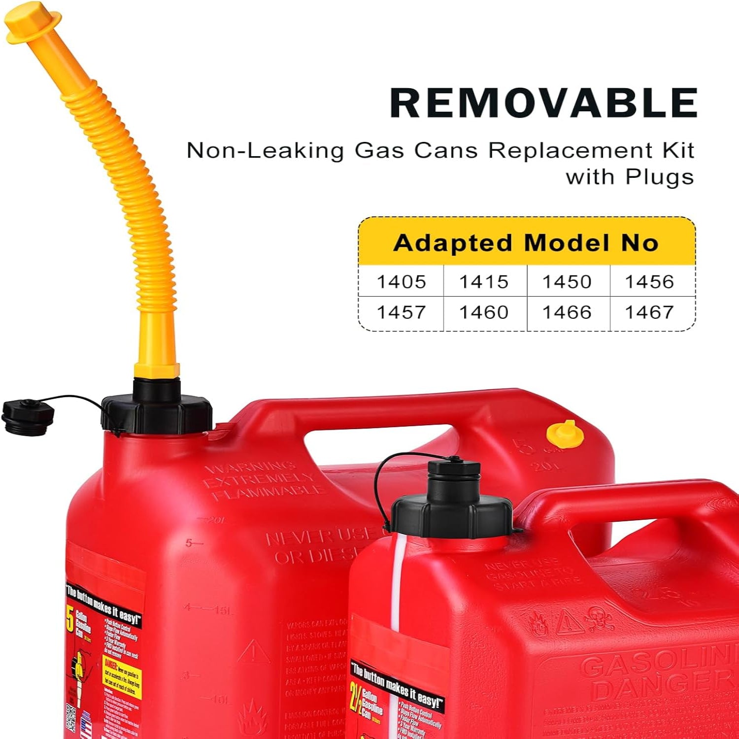 No Spill Brand Gas Can Aftermarket Spout Replacement Kit