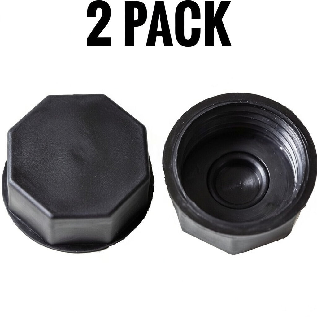 2 Pack Fine Threaded Solid Base Cap Replacement Gas Can Cap