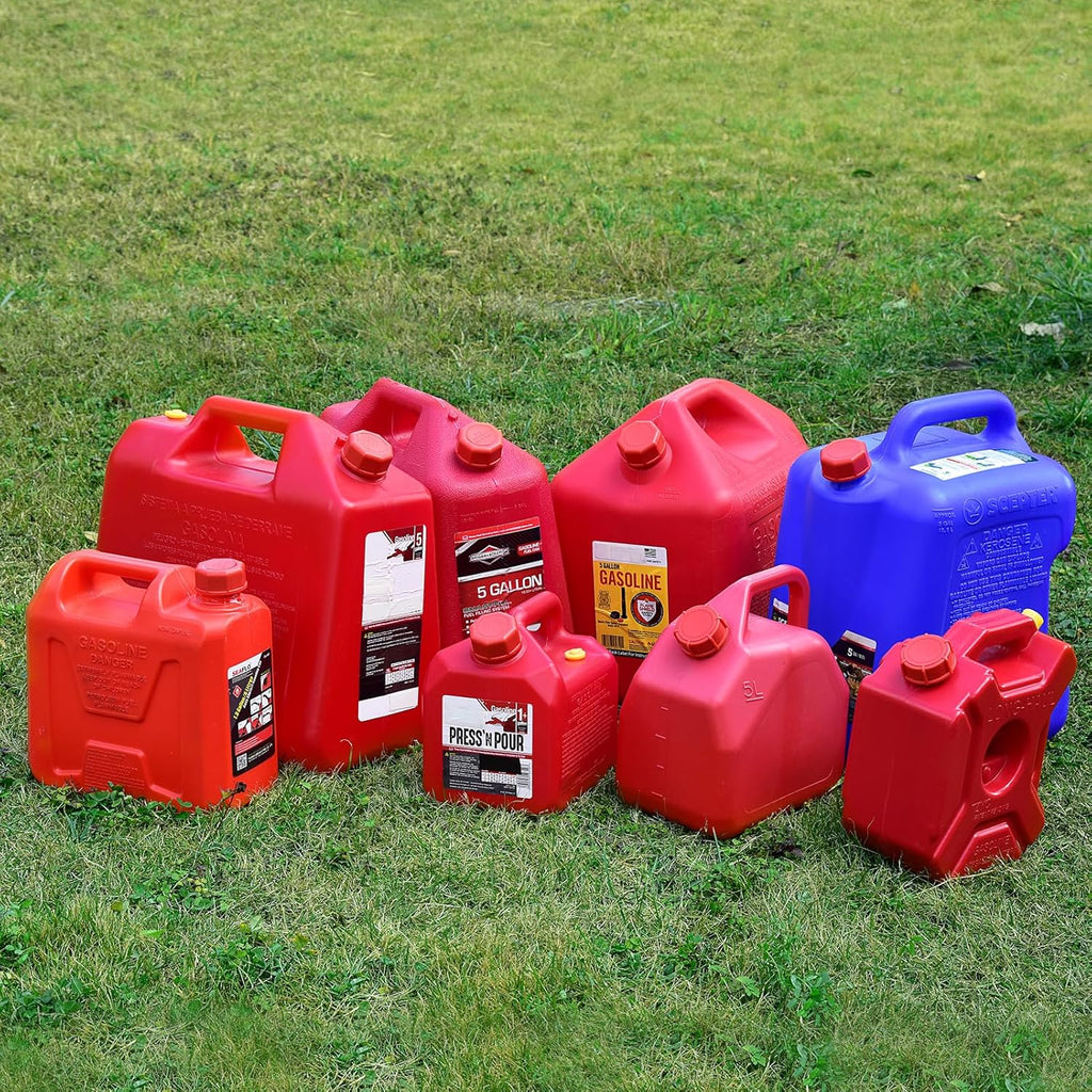 4 Solid Gas Can Caps: Two Coarse Threaded Caps + Two Fine Threaded Caps